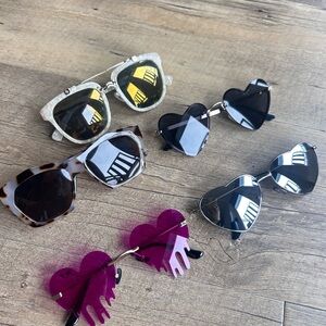 Heart and Square Sunglasses Set